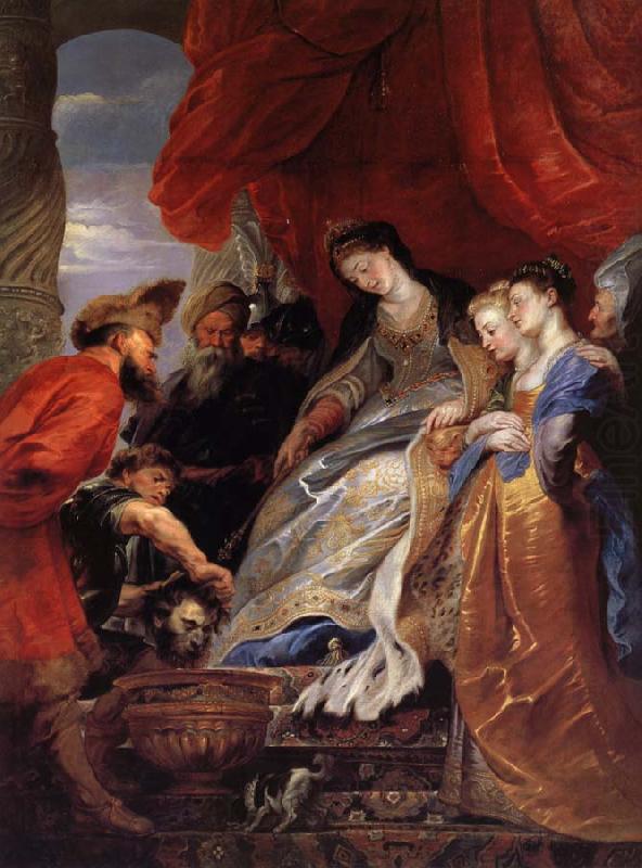 Peter Paul Rubens Thomyris,Rene des Scythes fait plonger la tete de Cyrus dans un vase rempli de sang oil painting picture